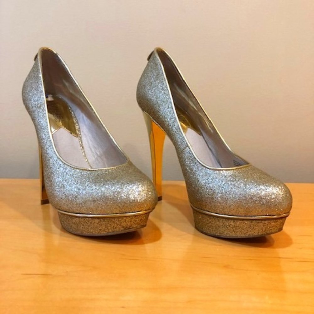 Gold High Heels
